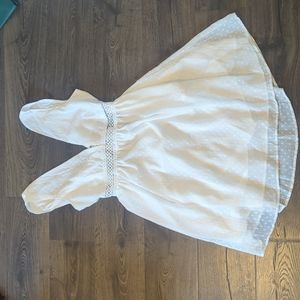 White open back summer dress